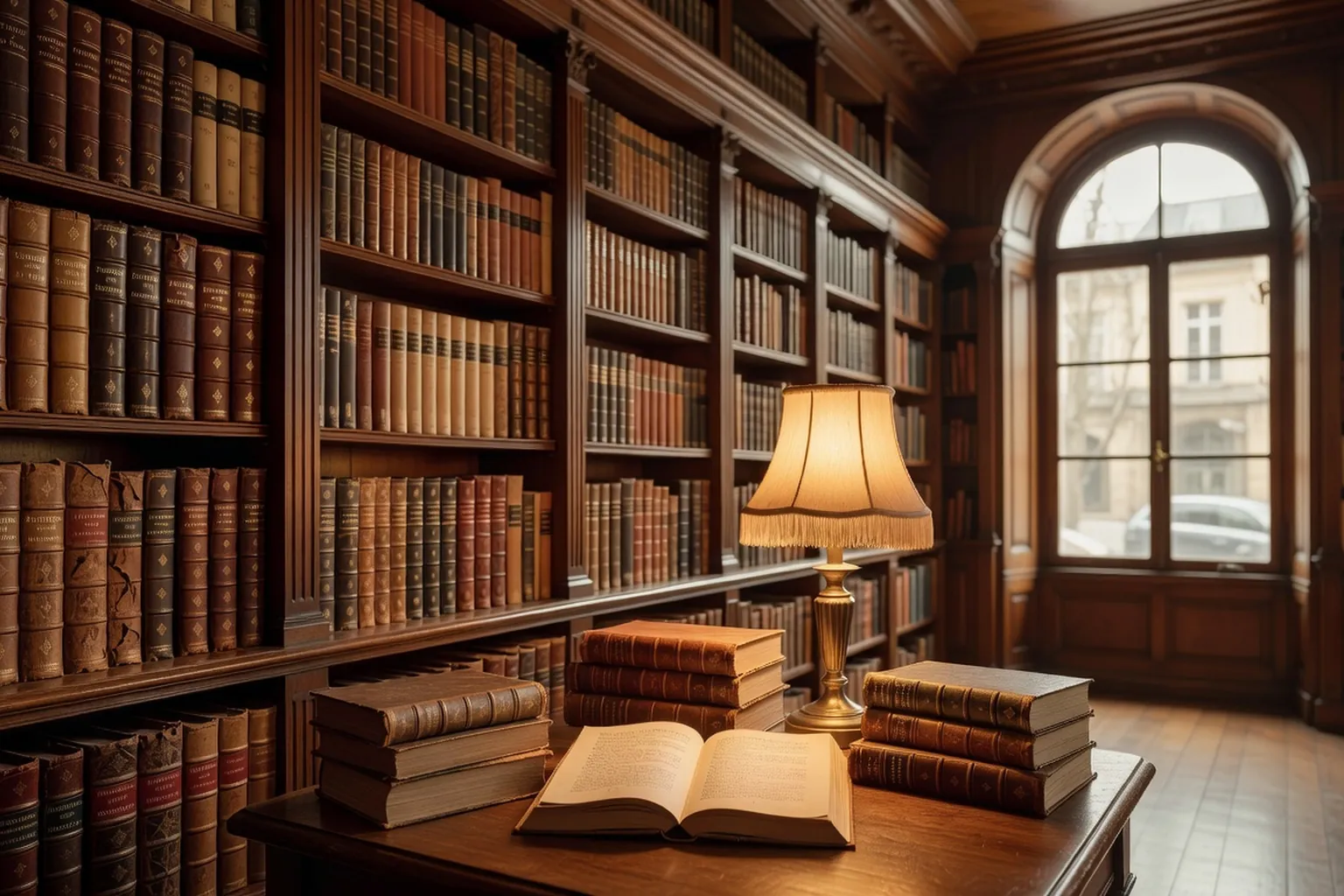 Bibliotheque universitaire avec rayonnage de litterature russe et slave